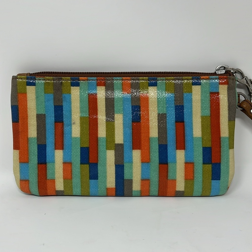 Fossil Key-Per Wristlet Wallet Coated Canvas And … - image 4